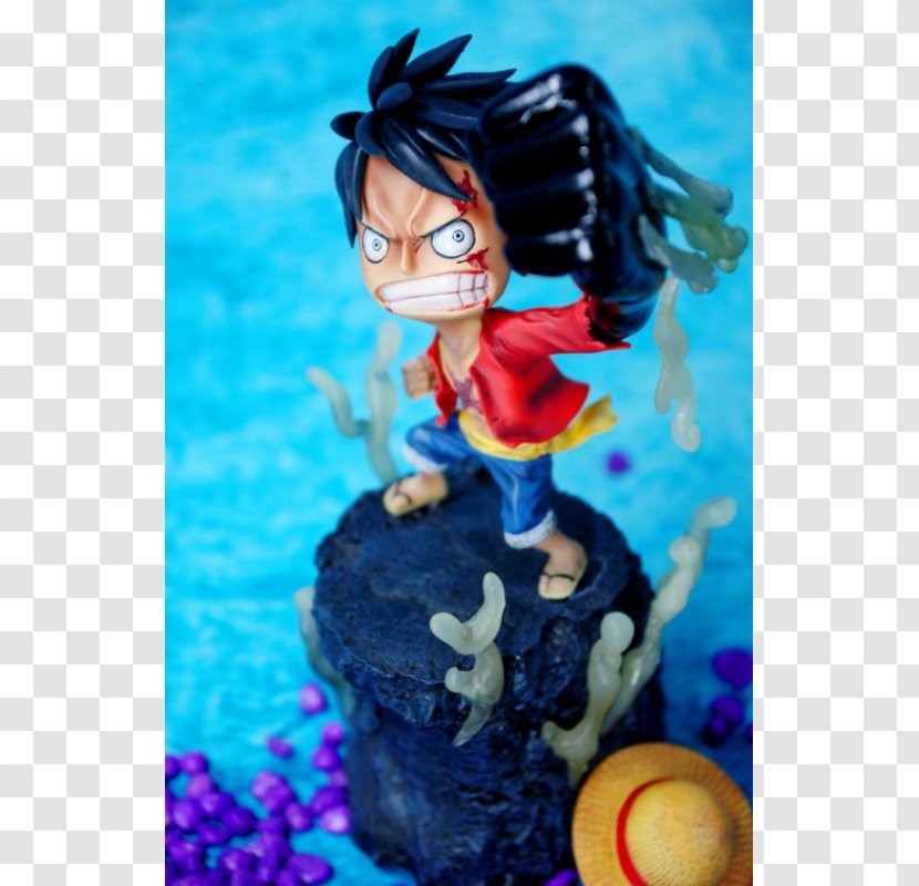 Figurine Character Fiction Electric Blue - One Piece Ship Transparent PNG