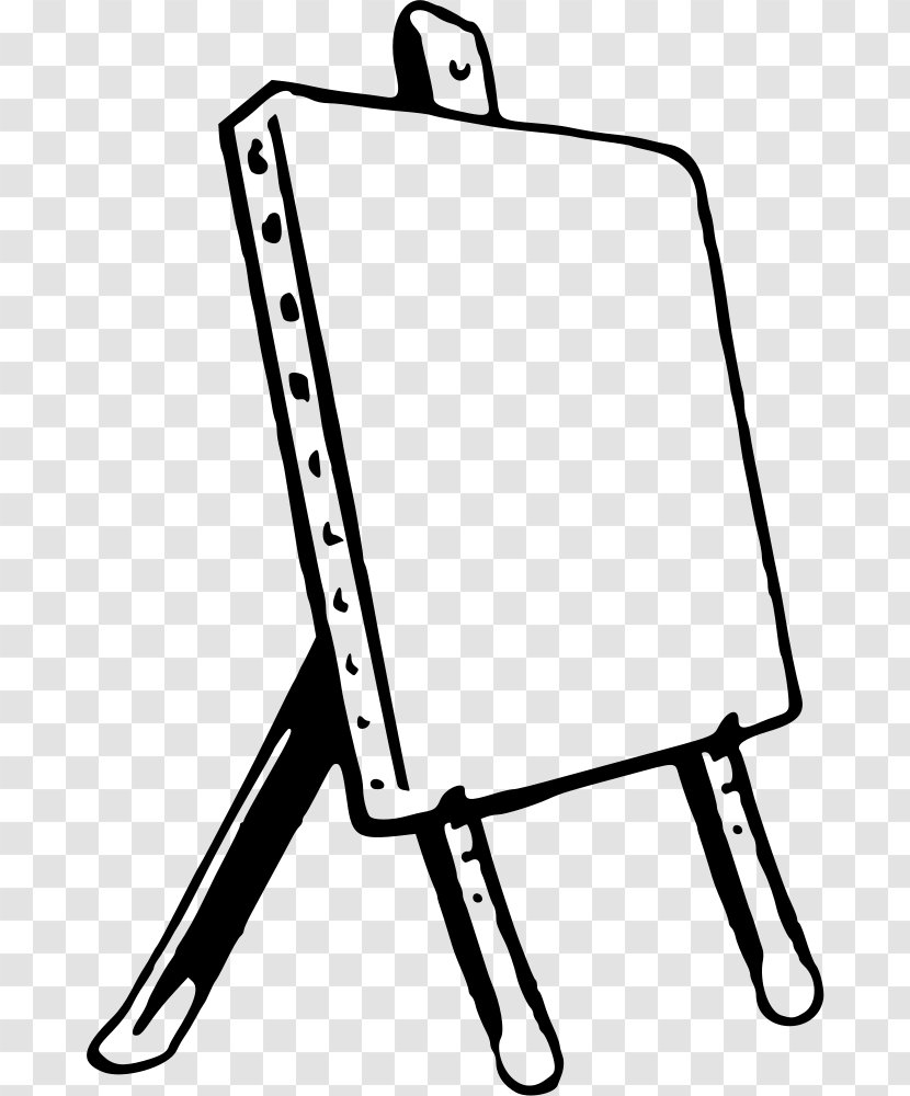 Easel Painting Drawing Clip Art - Monochrome Transparent PNG