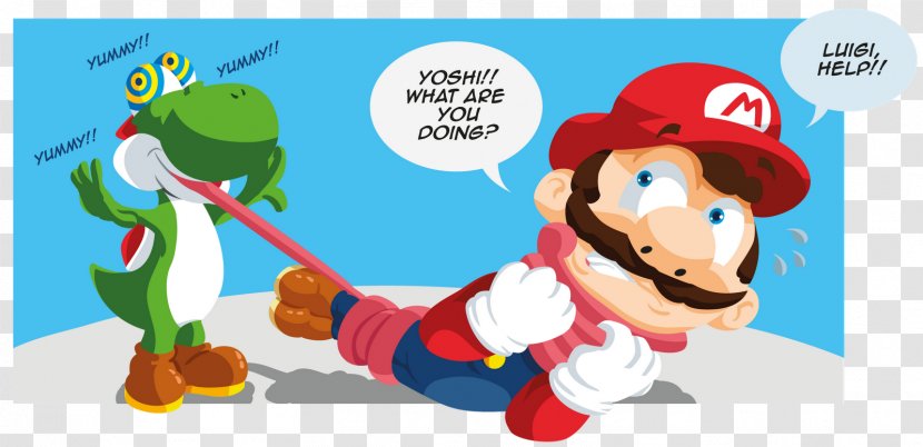 Mario & Yoshi - Character Transparent PNG