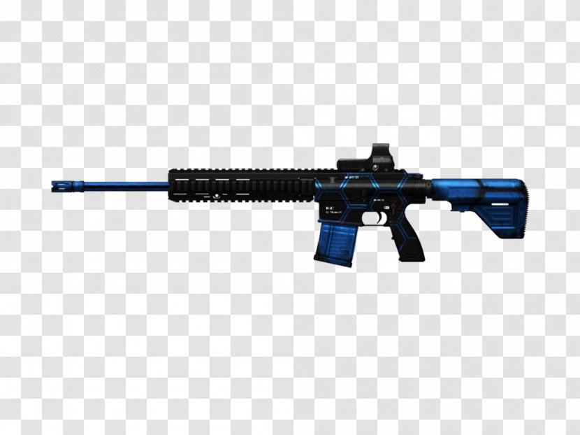 Airsoft Guns Heckler & Koch HK416 M4 Carbine Red Dot Sight - Cartoon - Weapon Transparent PNG