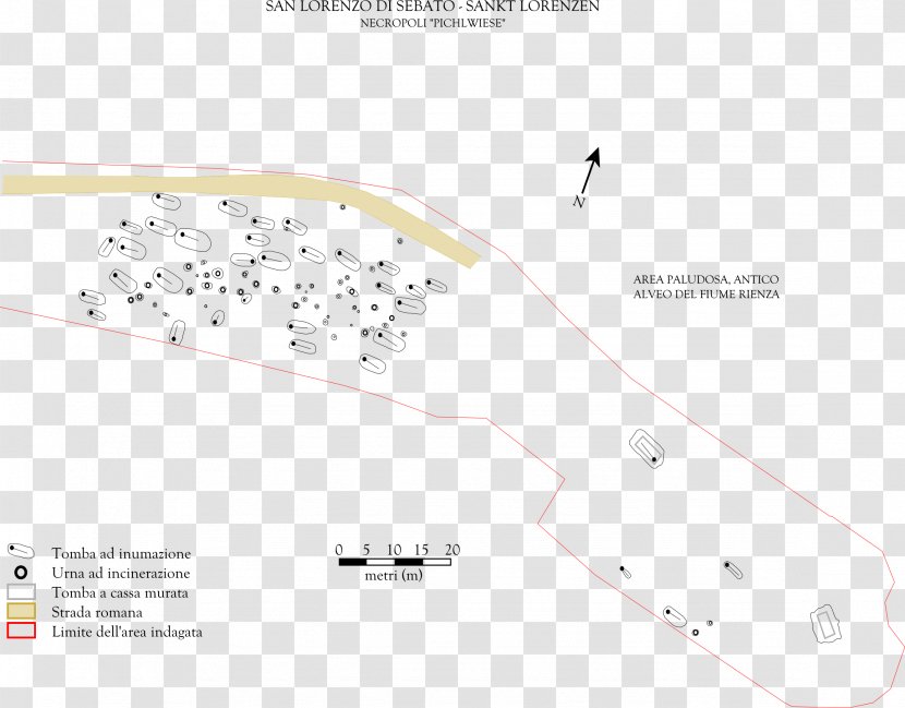 St. Lorenzen Sebatum 6th Century 1st BC Area M - Diagram - Wiese Transparent PNG