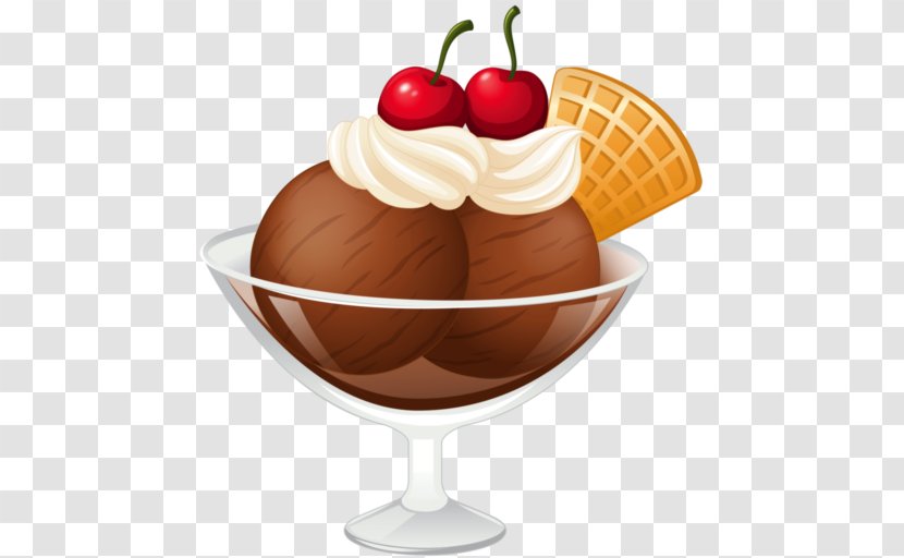 Sundae Ice Cream Cones Cupcake - Whipped Transparent PNG
