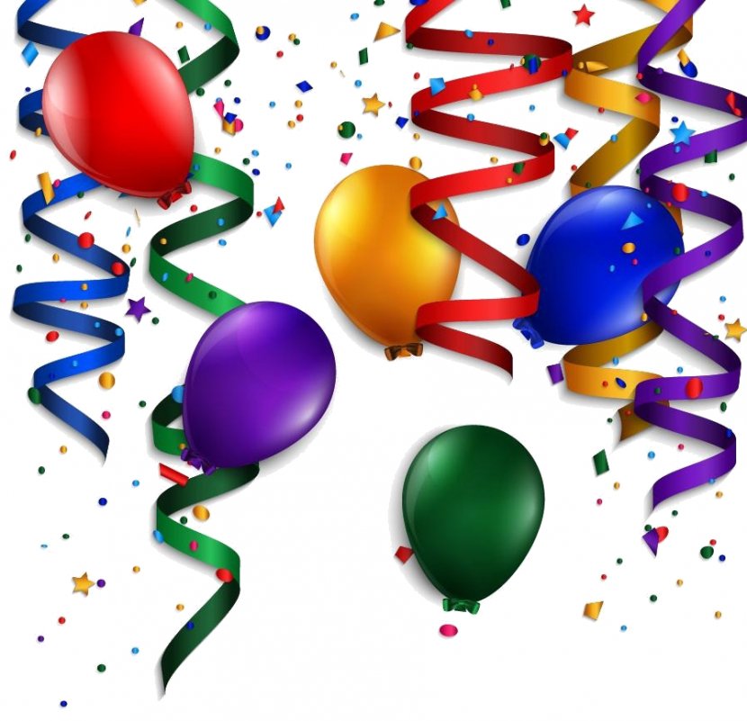 Toy Balloon Party Birthday Confetti Transparent PNG