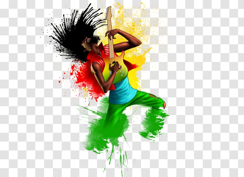 Reggae Art Rastafari Drawing One Love - Flower - Design Transparent PNG
