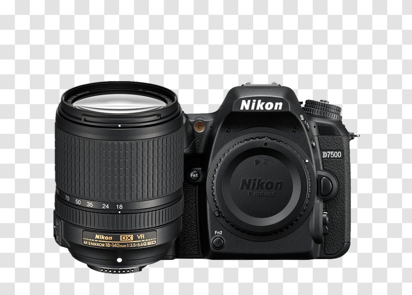 Nikon D7500 AF-S DX Nikkor 18-140mm F/3.5-5.6G ED VR 35mm F/1.8G Digital SLR Format - Single Lens Reflex Camera Transparent PNG
