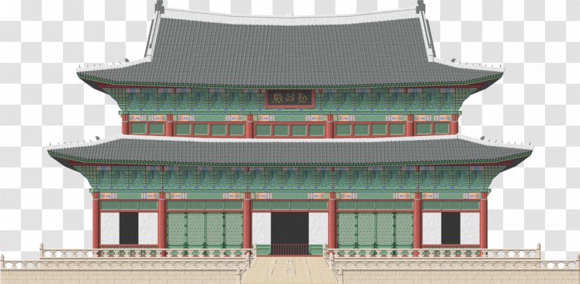 Gyeongbokgung Changdeokgung Korean Palace - Roof Transparent PNG