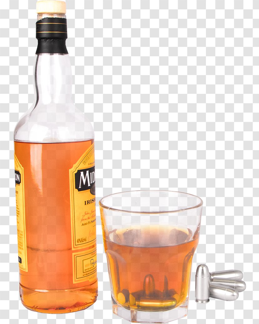 Liqueur Whiskey Sour Ammunition Old Fashioned Glass - Whisky - Stones Transparent PNG