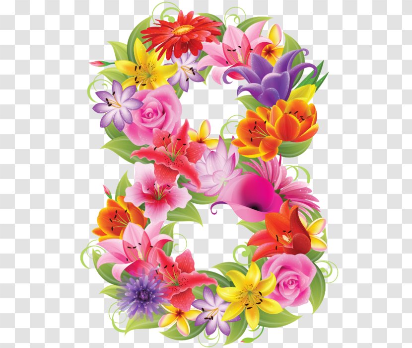 International Women's Day 8 March Holiday Woman Ansichtkaart - Flower Transparent PNG