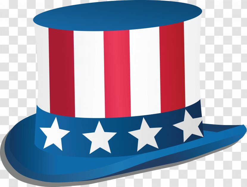 Uncle Sam Independence Day Top Hat United States Clip Art - Rippling Transparent PNG