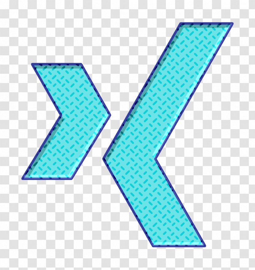 Xing Icon - Blue - Symbol Azure Transparent PNG