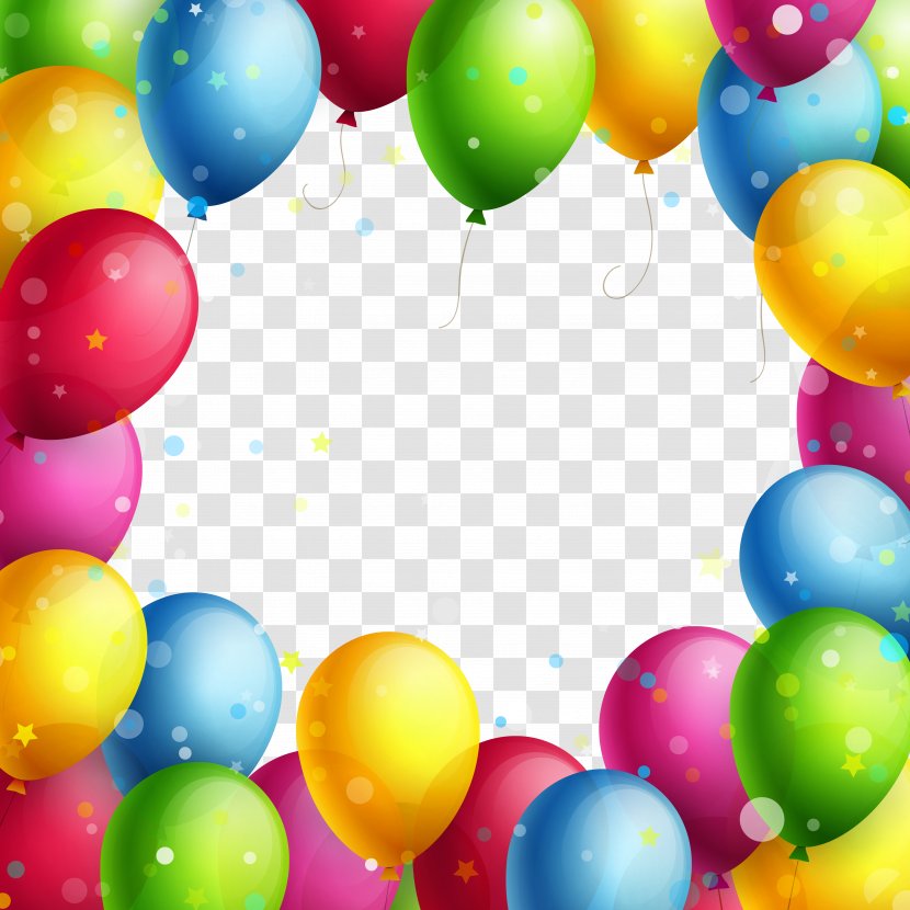 Balloon Picture Frame Clip Art - Easter Egg - Transparent Balloons Clipart Transparent PNG