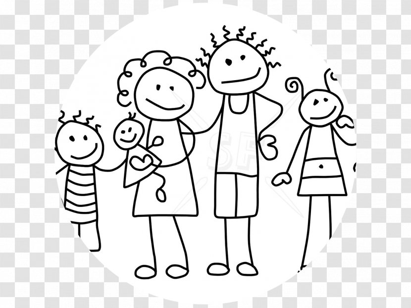 Stick Figure Drawing Family Clip Art - Heart - Father's Day Transparent PNG