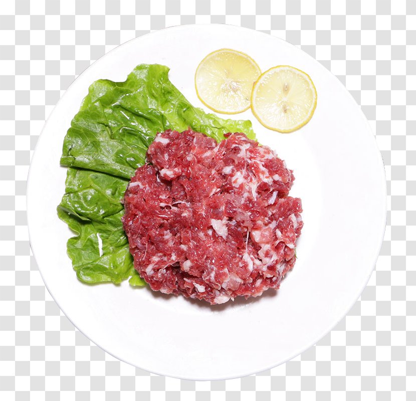 Salami Black Iberian Pig Bresaola Steak Tartare Mett - Garnish - Fresh Frozen Pork Transparent PNG