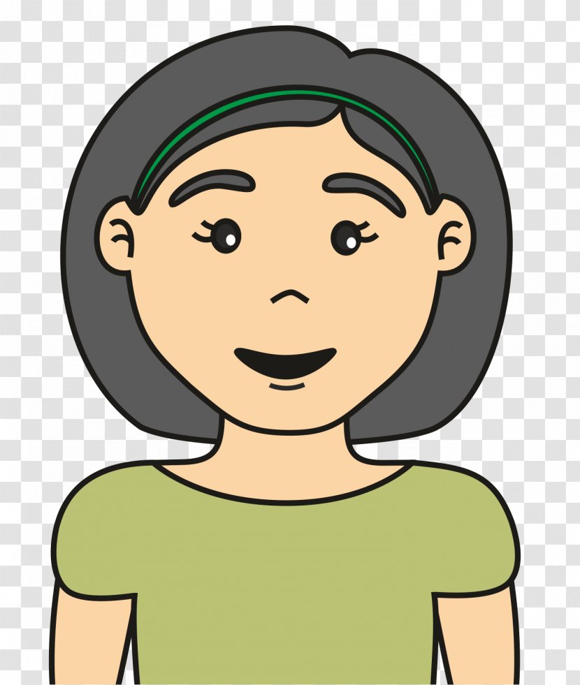 Drawing Child Face Color - Silhouette Transparent PNG