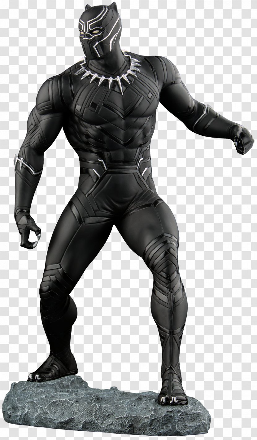 Black Panther Widow Statue Marvel Comics Sculpture - Captain America Civil War Transparent PNG