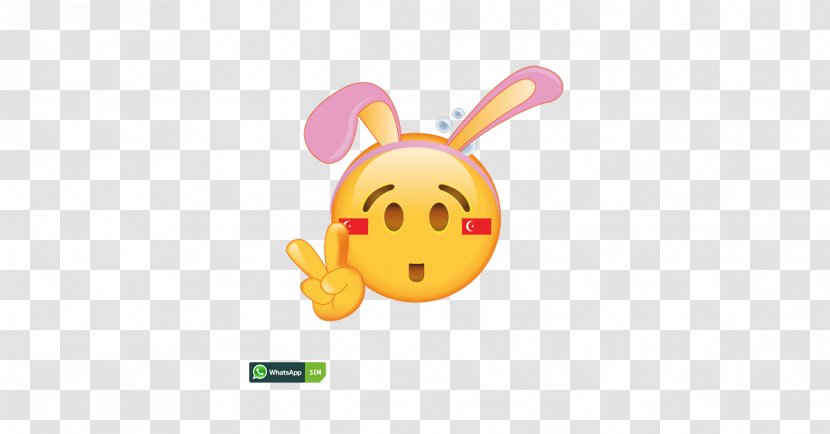 Smiley Emoticon Emoji Face Rabbit - Yellow Transparent PNG
