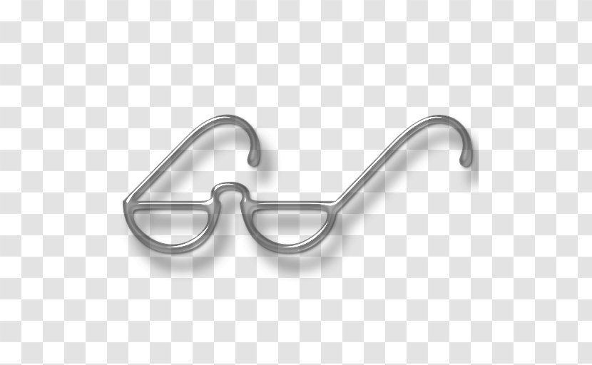 Glasses Goggles Body Jewellery Silver Transparent PNG