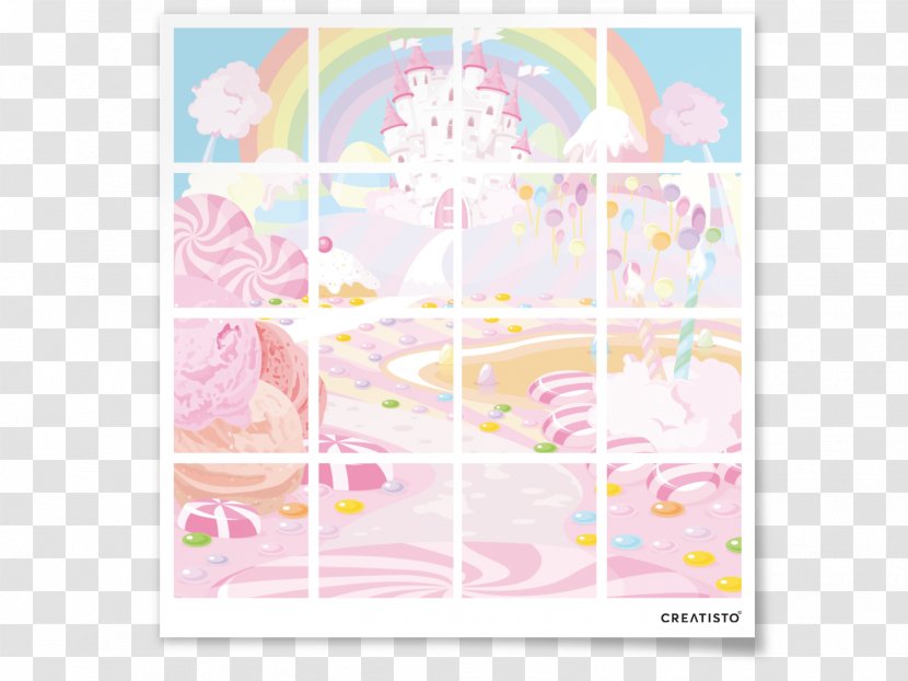 Pink M Line - Candy Land Transparent PNG