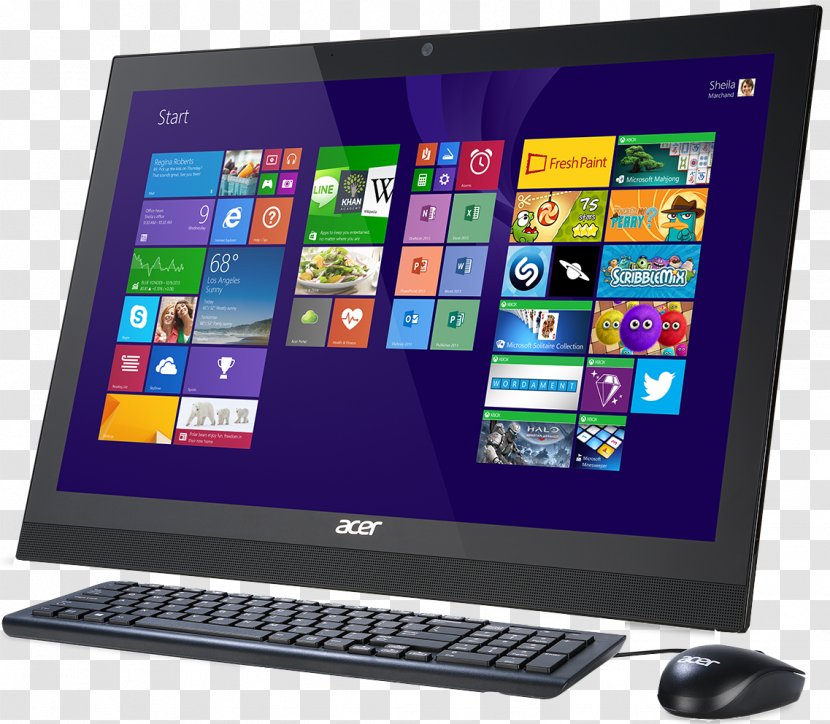 Intel Dell Lenovo All-in-One Desktop Computers Transparent PNG