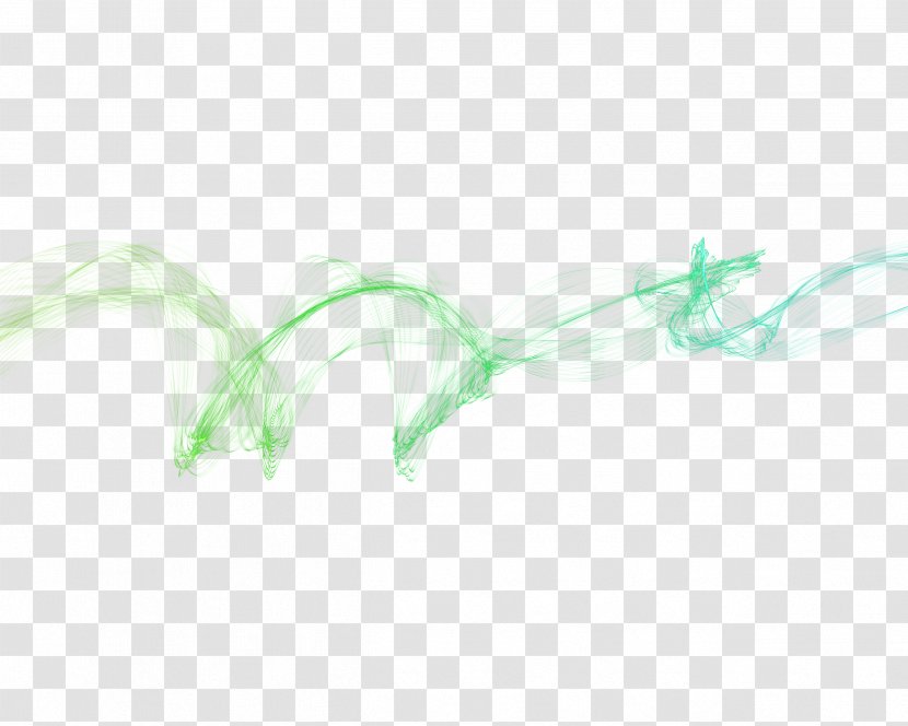 Light Green - Curve Lines Transparent PNG