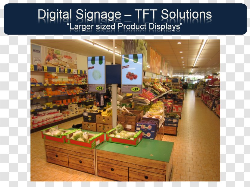 Supermarket Digital Signs Thin-film Transistor Electronics Computer Monitors - Industry - Technology Transparent PNG