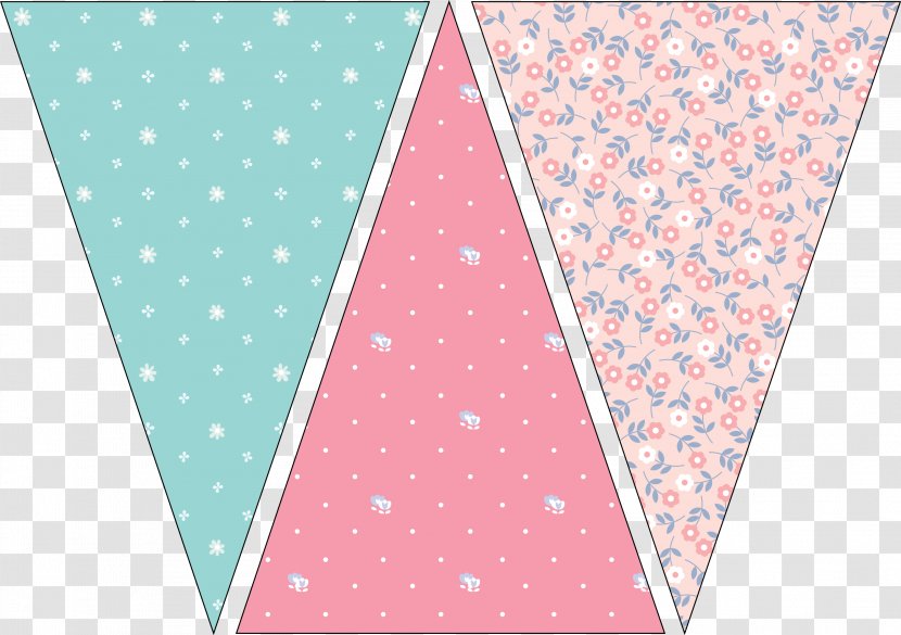 Bunting Banner Flag Pennon Template Transparent PNG