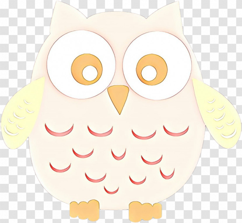 Owl White Bird Cartoon Bird Of Prey Transparent PNG