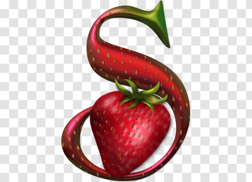 Strawberry Letter Alphabet N Fruit Transparent PNG