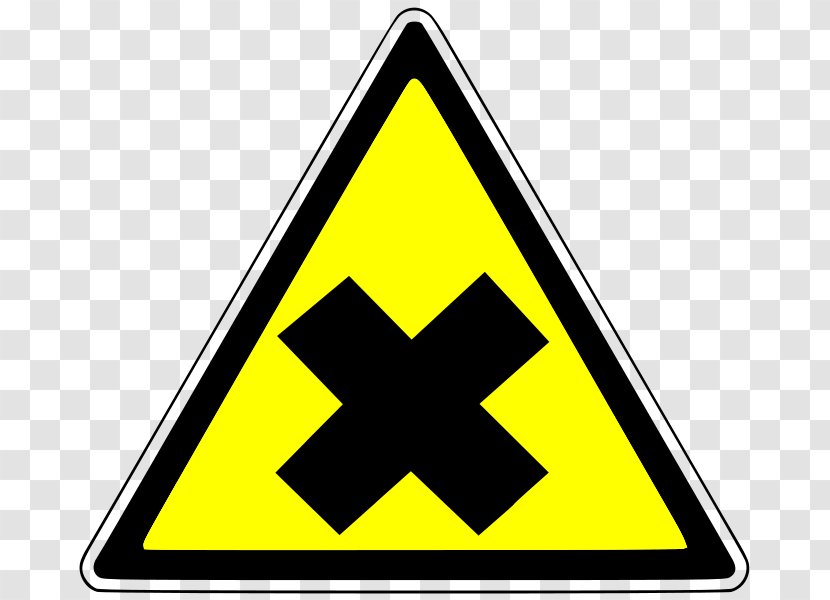 Hazard Symbol Dangerous Goods Highly Hazardous Chemical Warning Sign - Segnale Di Prescrizione Transparent PNG