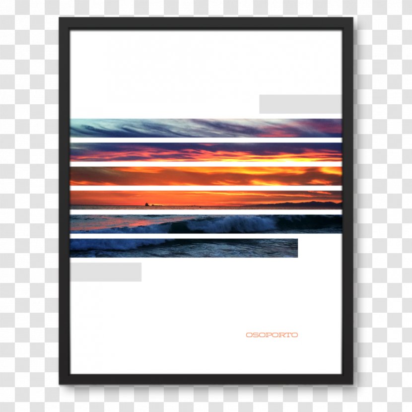 El Porto Poster Picture Frames Sunstripes - Sunset - Posters Cosmetics Transparent PNG
