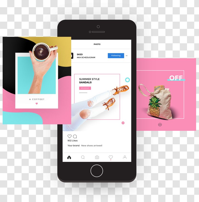 Smartphone Mobile Phones Blog - Brand - Instagram Post Transparent PNG