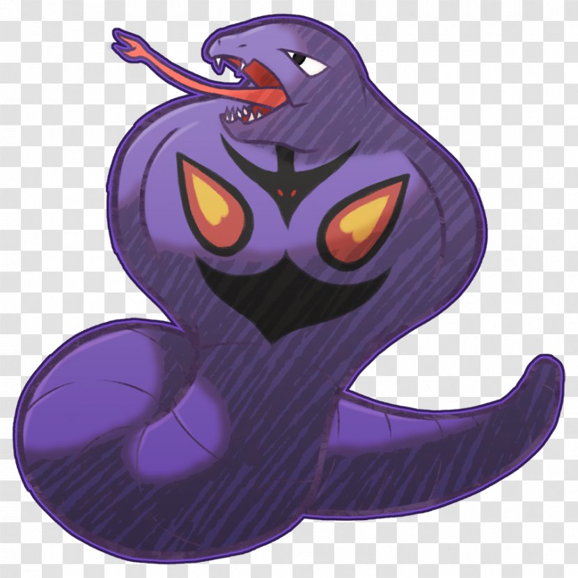 Character Fiction Animated Cartoon - Purple - Arbok Transparent PNG