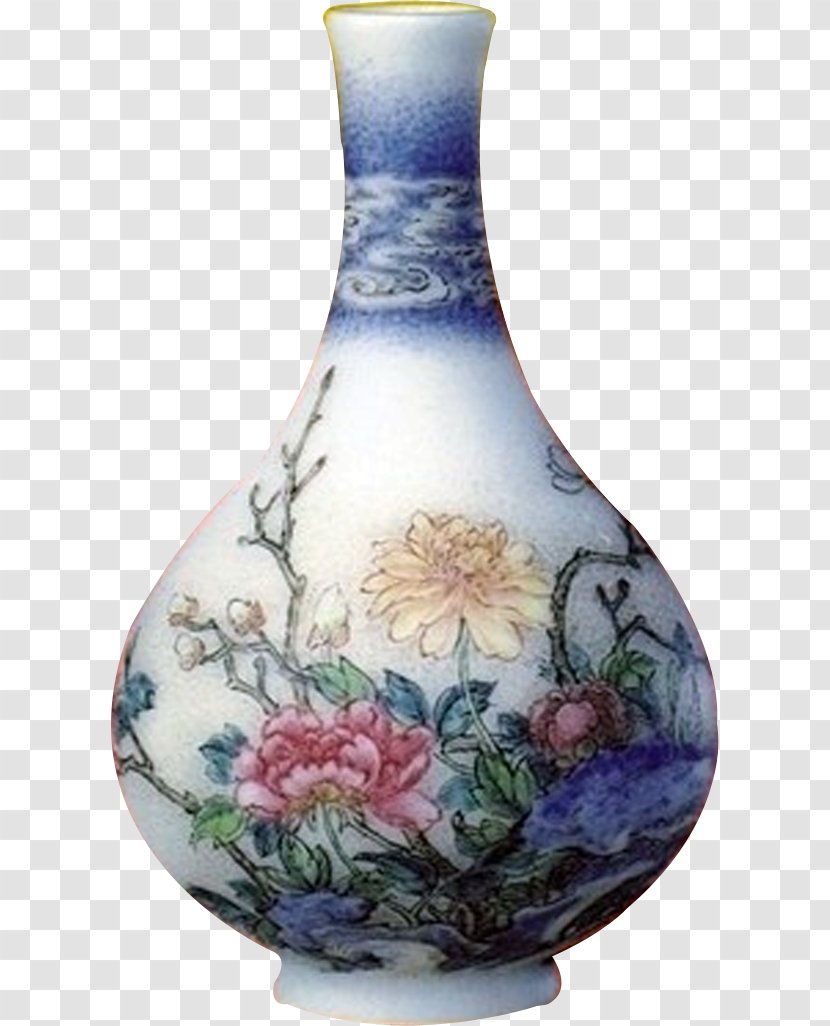 Blue And White Pottery Ceramic Jingdezhen Porcelain - Antique Transparent PNG