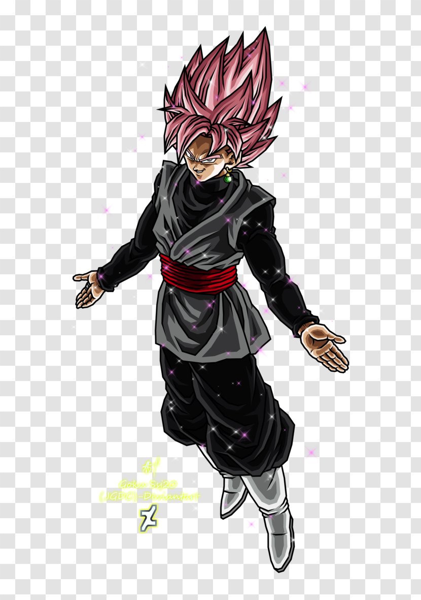 Goku Black Dragon Ball Heroes Vegeta Super Saiyan - Cartoon - Rose Transparent PNG