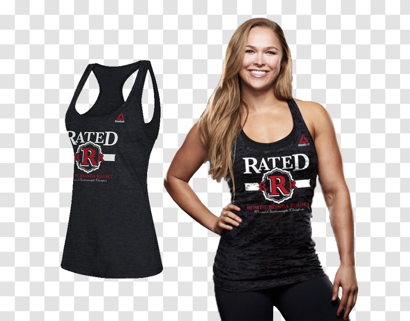 T-shirt Sleeveless Shirt Clothing Outerwear - Heart - Ronda Rousey Transparent PNG