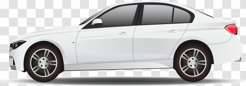 Luxury White Car - Automotive Wheel System - Alloy Transparent PNG