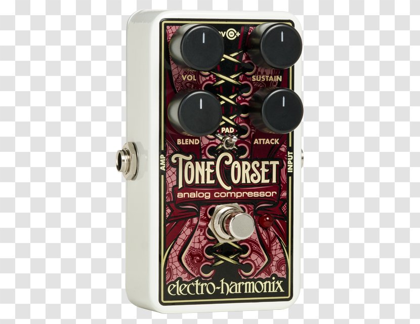 Electro-Harmonix Effects Processors & Pedals Dynamic Range Compression Electric Guitar - Heart - Volume Knob Transparent PNG