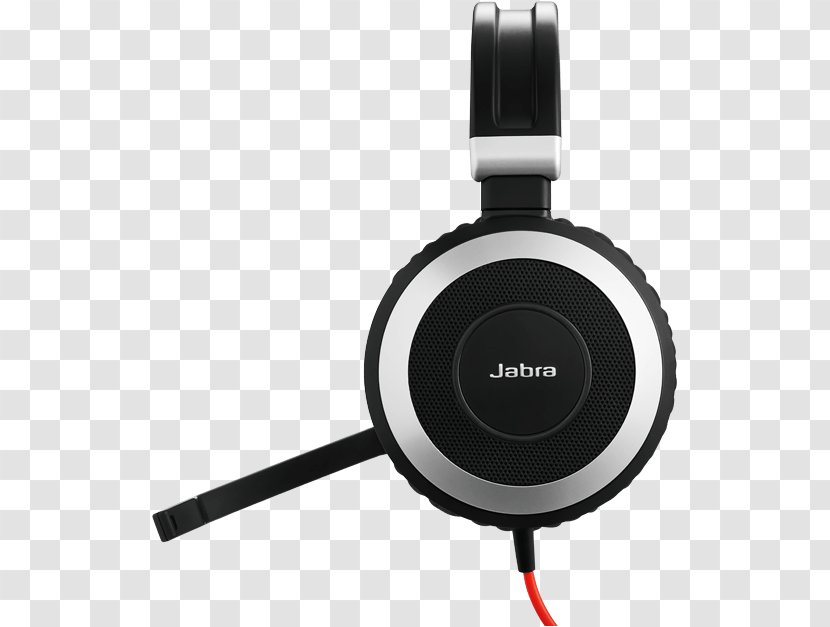Jabra Evolve 80 MS Stereo Headset Noise-cancelling Headphones - Series Transparent PNG