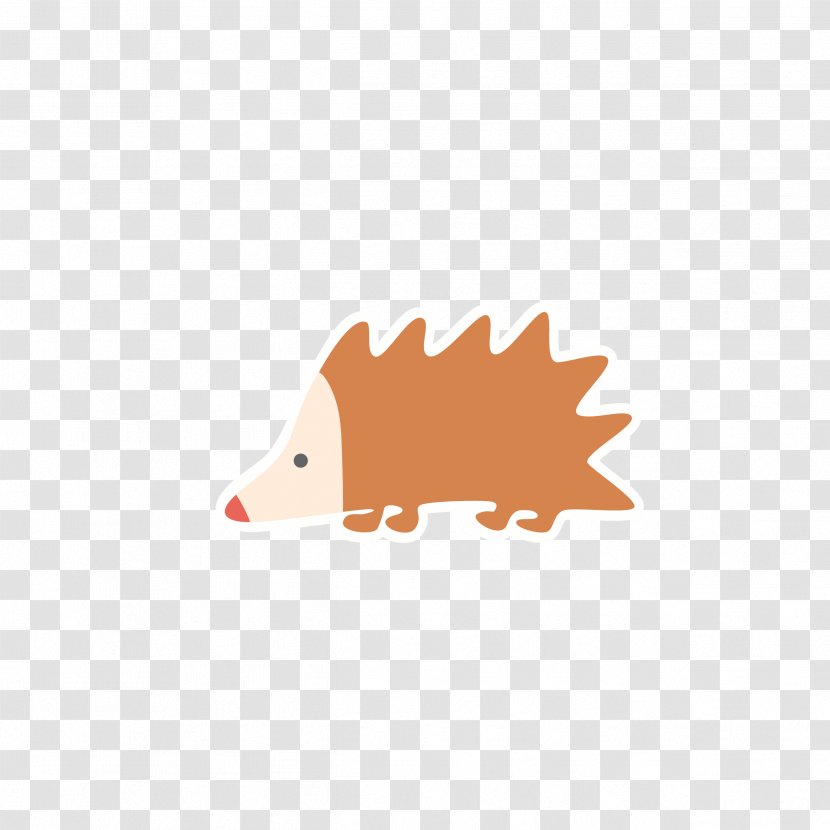 Sticker Wall Decal Animal - Hedgehog Transparent PNG
