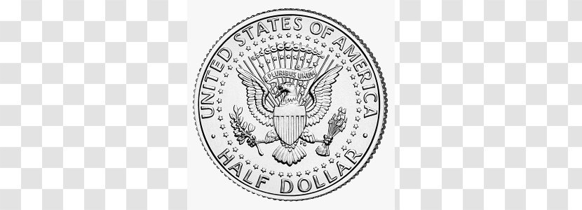 Denver Mint Kennedy Half Dollar United States Coin - Us Coins Cliparts Transparent PNG