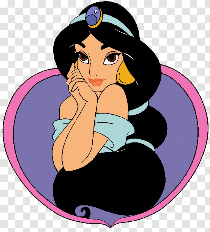 Princess Jasmine Rajah Aladdin Belle Disney - Heart Transparent PNG