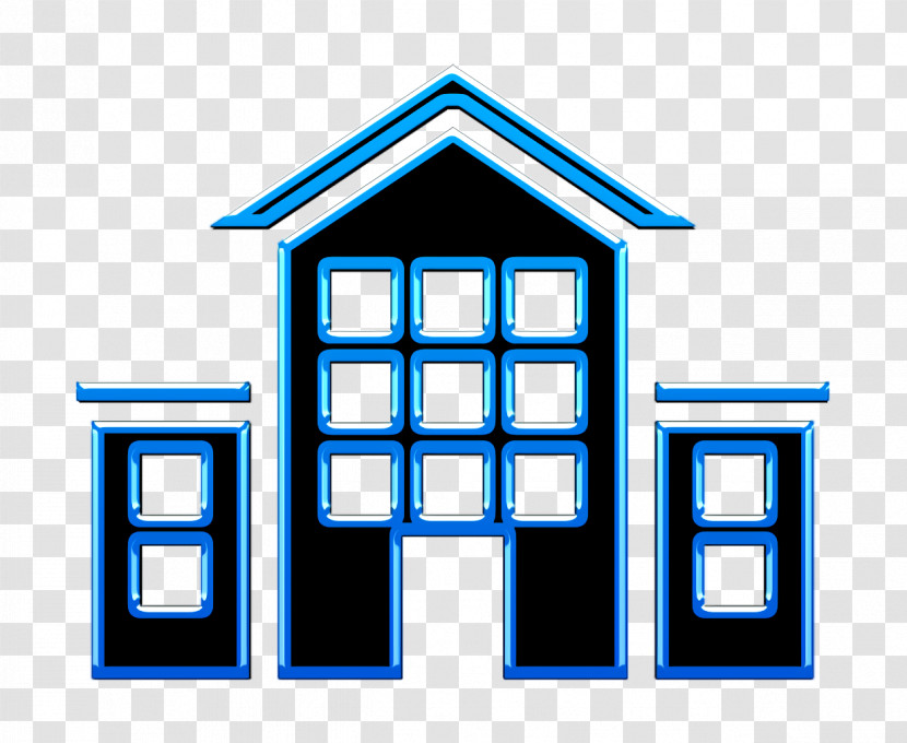 School Icon Students Icon Buildings Icon Transparent PNG