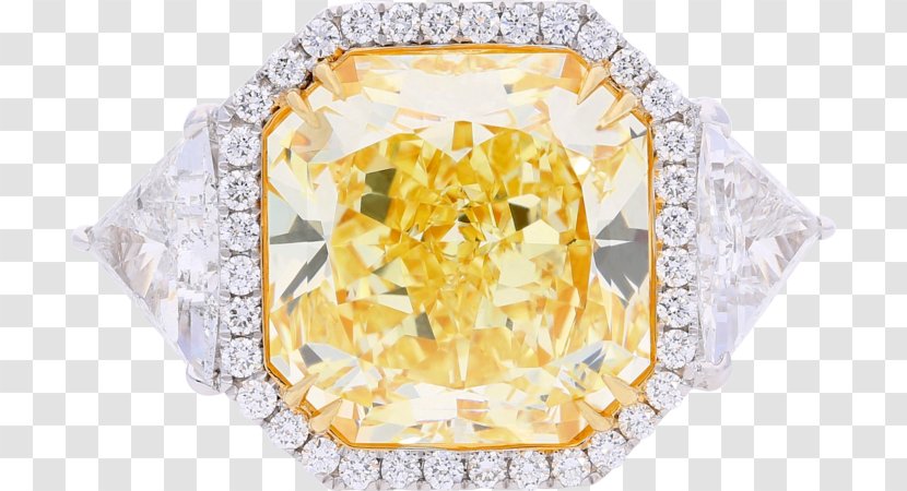 Yellow Diamond Clarity Ring Carat Transparent PNG