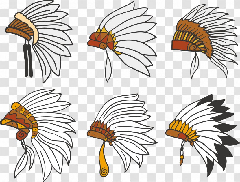 Butterfly War Bonnet Clip Art - Fish - Vector Hat Transparent PNG