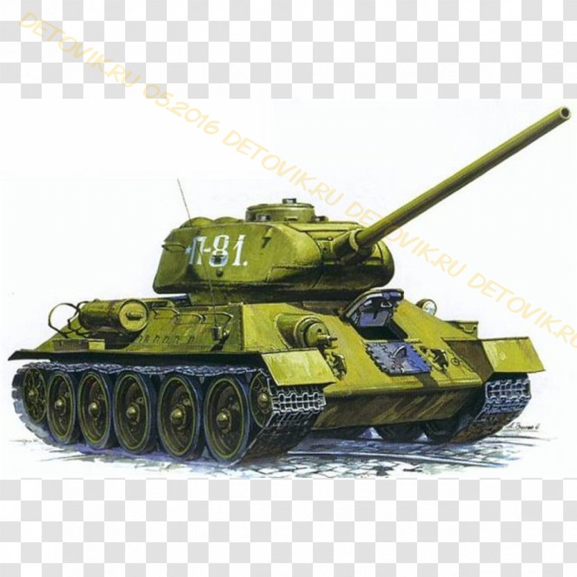Tank T-34-85 Soviet Union Russia - Heavy Transparent PNG