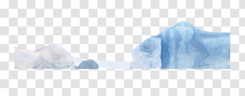 Blue Iceberg - White Transparent PNG