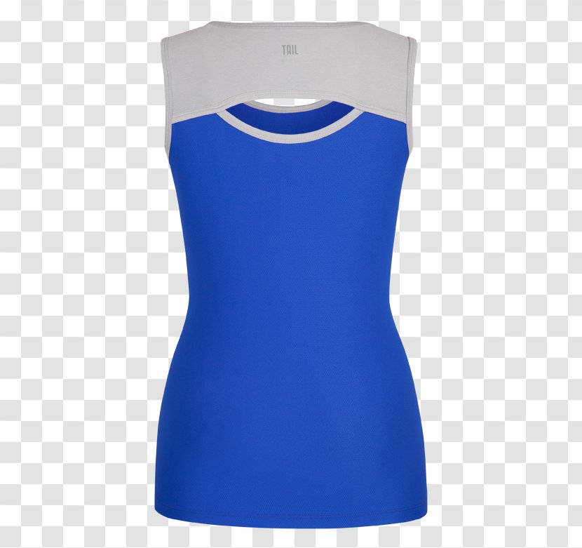 T-shirt Shoulder Sleeveless Shirt Gilets - Cobalt Blue Transparent PNG
