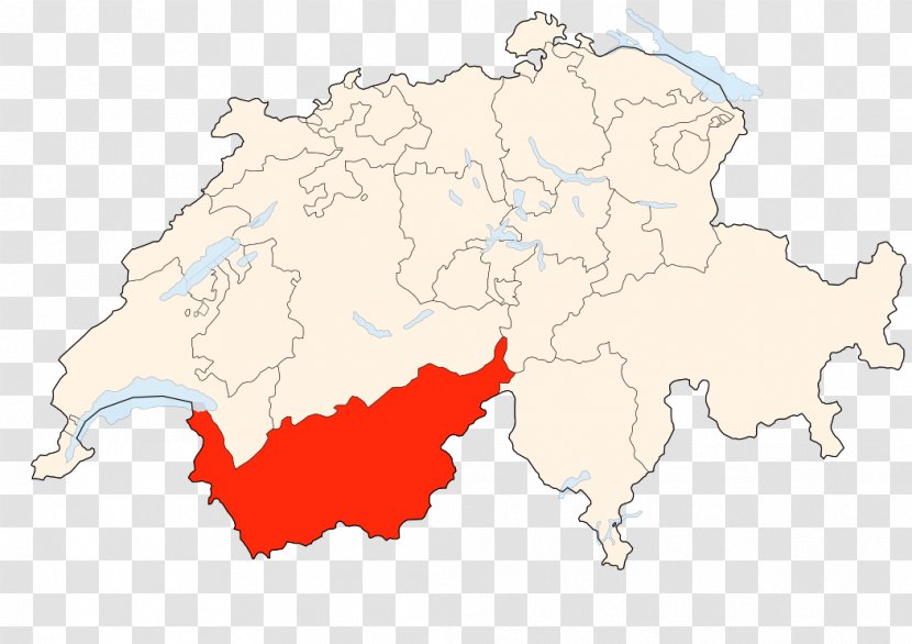 Canton Of Valais France Map Transparent PNG