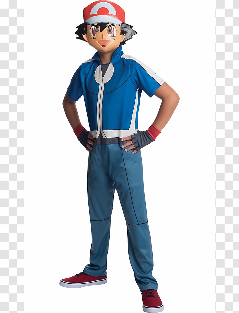 Ash Ketchum Pikachu Costume Pokémon Child - Standing Transparent PNG