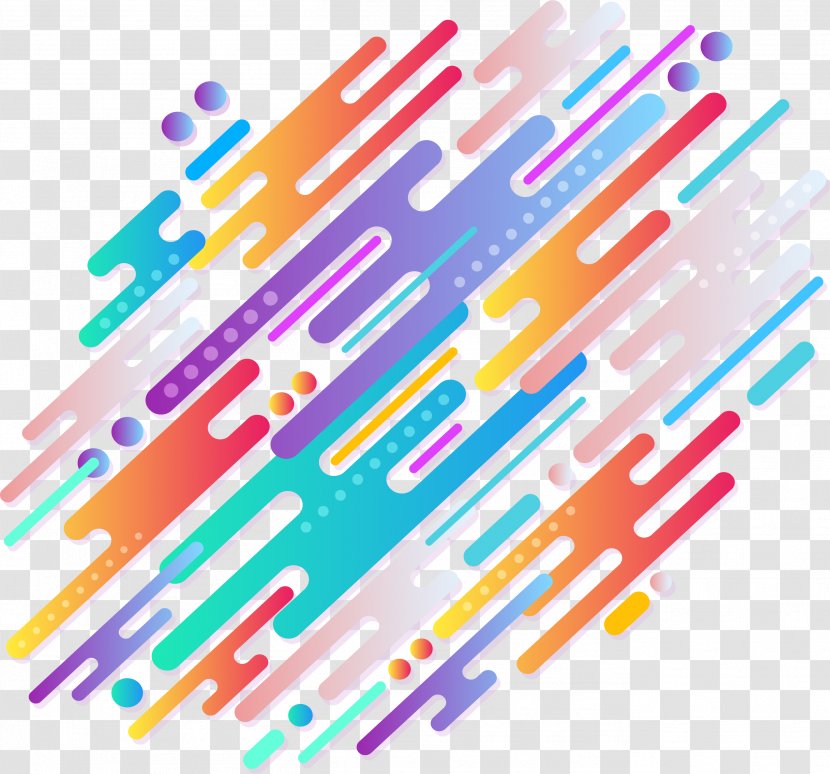 Abstraction Clip Art - Vecteur - Abstract Colorful Stripes Transparent PNG